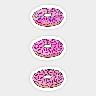 Pink Donuts Sticker